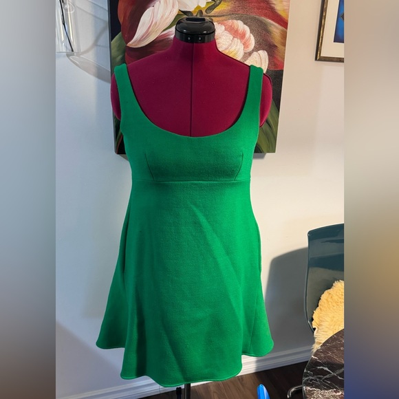 Milly Green Mid-Length Dress - With pockets! - Picture 2 of 8